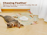 Cat Toy Interactive Spinning Cat Toy Butterfly Attachment Cat Toy Feather V1107-139-04572