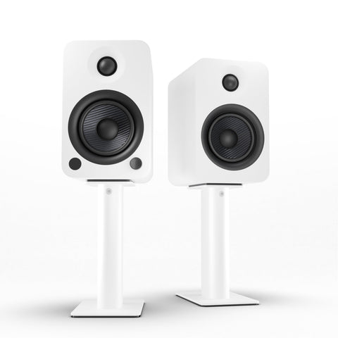 Kanto YU4 140W Powered Bookshelf Speakers with Bluetooth and Phono Preamp - Pair, Matte White with V398-KO-YU4MW-SP9W