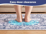 Artiss 60 x 180 cm Runner Rugs for Hallway Bedroom Pad-Free Dense Dot Backing Stops Slipping & Robot FLR-2133-60X180-GR