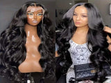 28-Inch Black Wig - Long Straight Synthetic Hair Wig for Daily Wear & Cosplay V1192-D9