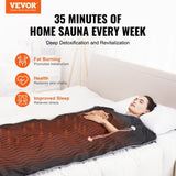VEVOR Sauna Blanket for Detoxification, Portable Far Infrared Sauna for Home, Oxford Sauna Bag w/ V952-HWSNTNJB3171TLJS8V3
