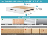 8 Pack Drawer Dividers, Clear Plastic Drawer Organizers for Clothing, Kitchen and Office Storage, V1237-ZY00B09DK9M69S