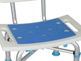 Levede Shower Chair Adjustable Height Safety Seat Bench Bathroom Safety Assist BATH1027-WH-AU