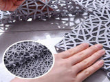 6 Pack Interlocking Non-Slip Tile Drainage Mat for Drain Pool Kitchen Deck Patio Boat Snowflake V1370-AZ4-06339