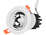 LED Downlight Aluminum Adjustable Angle Dustproof Ceiling Embedded Spotlight for Living Room Bedroom V1294-YM0715-3119210294812