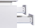 Levede Bedside Tables RGB LED Side Table White FU6001-WH