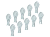 10Pcs Fish Scale Remover Portable Hand Held Hangable Compact Efficient Fish Scaler Brush for Kitchen V1294-YM0714-3118210302811