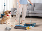 Broom and Dustpan Set Indoor 180 Rotatable Standing Storage, Broom and Dustpan Set Foldable Hand V1366-AZ2-W-12823