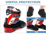 1Pair Practical Shoe Covers Black with Anti-Freeze Feature for Outdoor Hiking and Ski Boot V1370-AZ4-15000