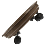 Garden and Patio Rolling Plant Stand Coffee Color with Wheels for Convenient Plant Moving V1366-AZ2-W-18215