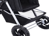 PaWz Pet Stroller Pram Dog Carrier Trailer ST1007-BK