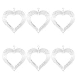 6Pcs Sublimation Wind Spinner Blanks 3D Wind Spinners Hanging Wind Spinners for Outdoor Garden V1369-AZ3-W-11577