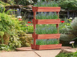 Fin Xxl Super Durable Elevated Planter Freestanding Rotatable Planter Box Garden Bed V767-HJ-ZM118-G1