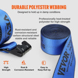 VEVOR Winch Straps, 10.2 cm x 9.1 m, 2.7T Load Capacity, 8.2T Breaking Strength, Truck Straps with V952-PGJPDLS4INCH3LGJKV0