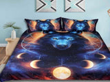3pcs/set 3D Print Dream Catcher Moon Pattern Duvet Cover Pillow Cases Bedding Set V1294-YM0901-JY29113-01