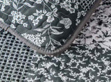 Lush Blush patch Floral 3 Pc Bedspread & Pillow Cover Set V745-AC090358Q13U