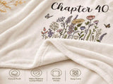 50' x 60' Chapter 40 Turning 40 Throw Blanket, 40th Birthday Gifts for Women Mom Sister Friend, 1986 V1192-AZ-W-26281