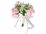 Wedding Bouquet Fake Rose Flower Holding Bunch for Decoration Photography Art Photo Pink V1294-YM0715-3115210293211