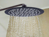 200mm Shower Head Round 304SS Electroplated Matte Black Finish V63-826381