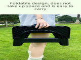Brown Large Portable Folding Camping Toilet Stool - Capacity Emergency Potty for Car, Outdoor V888-ELOSUNG47289