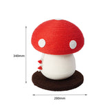 Red Mushroom Cat Tree with Sisal Scratching Post - Large Vertical Cat Climber, Durable V888-ELOSUNG48680