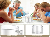 Handing Cup Acrylic Rounding Cup Hand Cup with Two Metal Handles for Jewish Prayer V1369-AZ3-W-11601
