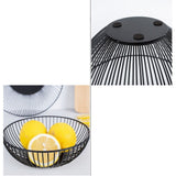 Iron Kitchen Basket Fruit Holder for Home and Living Room Organization, 1-Piece Storage Solution V1366-AZ2-W-19530