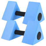 2Pcs Eva Water Dumbbell Set Blue for Pool Exercise and Water Aerobics Workout V1366-AZ2-W-13565