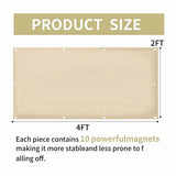 4 Pcs * Fluorescent Light Covers-Khaki V1370-AZ4-10014