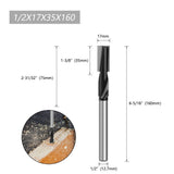 Lengthened Cleaning Bottom Router Bit Spiral Diameter Engraving Machine Woodworking Milling V1366-AZ2-W-03559