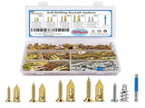 380 Pcs Self-Drilling Wall Anchors and Screw Kit Drywall Fixing Anchors Repair Tools Fasteners for V1237-MS-626-433