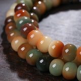 108 Bodhi Root Bracelet with Green Sandalwood Sachet, Textured by Time, Multi-Loop Zen Meditation V1232-PTSL001