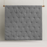 Accessorize Soho Waffle Dark Grey 3 Piece Comforter Set Queen V442-HIN-COMFORTER-SOHOWAFFLE-DARKGREY-QS