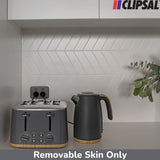 Iconic - Skin ONLY - 2 Switches & 2 Sockets - Ash Grey V1202-V1-CLIE3025CAG