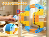 Magnetic Electric Train Set for Kids Ages 3-8, 168PCS Flexible Track Building Toy with Motorized V1107-819-78373-MLT3