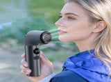 USB Rechargeable Handheld Ice Compress Fan, Elbow Digital Display High Speed Mini Fan for Outdoor V1369-AZ3-W-10456