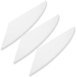 3-Pack White Corner Wall Shelves, 22x31cm Space-Saving Bookshelf Organizer for Living Room Storage V1370-AZ4-19853