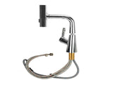 Waterfall Kitchen Faucets 3 Modes Waterfall Stream Sweep 360&deg Rotatable Pullout Sprayer Single V1294-YM0901-3112240023611