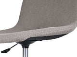 2 Set Office Desk Chair - Loop Yarn Fabric Home Swivel Chair Cut-Out Seat HALO GREY V274-FT-VOC-002BK-LGY2