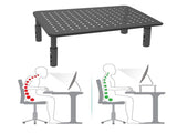 Desk Computer Stand Height Adjustable Metal Good Heat Dissipation Anti Slip Pad Desk Laptop Riser V1294-YM0901-3117240234711