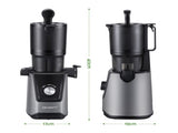 DEVANTI Slow Juicer Cold Press 200W for Fruit Vegetable Juice SJ-C-046-BK