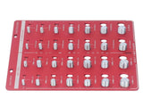 Nut and Bolt Thread Checker 7.9x7.9in Identifier Aluminium Alloy Easy Operation Accurate Ruler V1294-YM0710-3114230164011