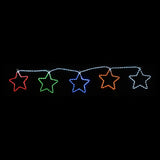 LED Ropelight 5 Stars Chain available in 2 Colors - Multicolor V720-XL1429M