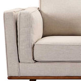 321 Seater Sofa Beige Fabric Lounge Set for Living Room Couch with Wooden Frame V43-SET-YOK-3+2+1-BG