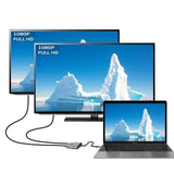 INTACT 9837T 4-in-1 USB-C Adapter HDMI VGA USB3.0 USB-C V28-ELEINT9837T
