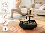 Table Top Water Fountain Indoor with Yellow Light for Home Office Decor
Indoor Water Fountains with V1107-CS-VOBDWJES31