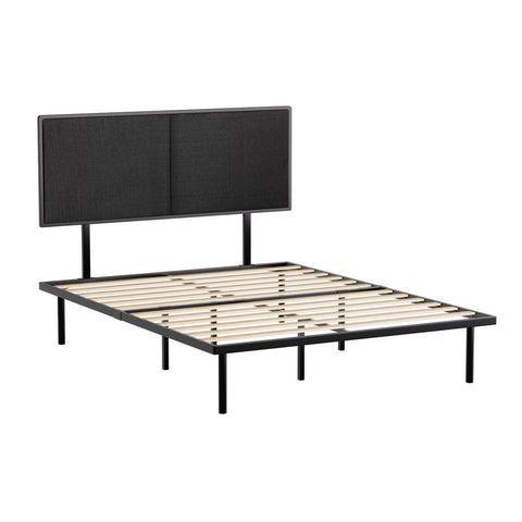 Artiss Bed Frame Queen Size Metal Frame NOE MBED-C-NOE-Q-BK-AB