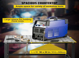 Welding Table 36" x 24", 800LBS Capacity Welding Workbench Table, Heavy-Duty Work Bench with 0.63" V952-GDXHZ800LB36HJ2L5V0