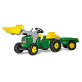 Kahuna John Deere Rolly Kids RT023110 Ride on Tractor with Trailer & Loader
