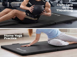 Everfit Gymnastics Mats Folding Exercise Floor Mat Portable 3 Fold Tumbling Mat Black ECM-A-180-BK